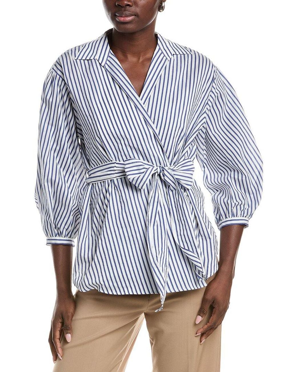Max Mara Blue Weekend Ceci Wrap Top