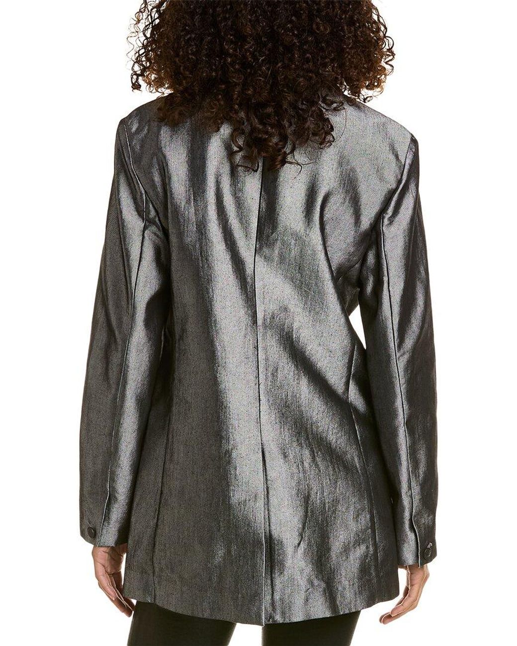 Rag & Bone Gray Charles Shine Blazer