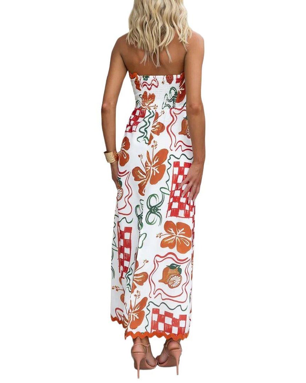 Ariele Tesoro White Midi Dress