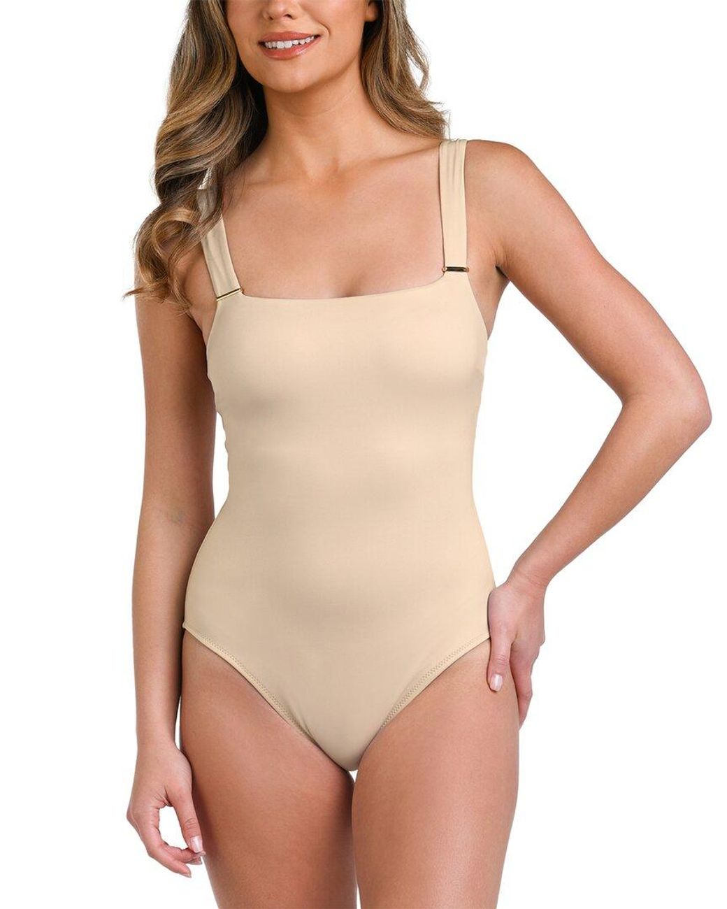 La Blanca Natural Luxe Square Neck One-Piece