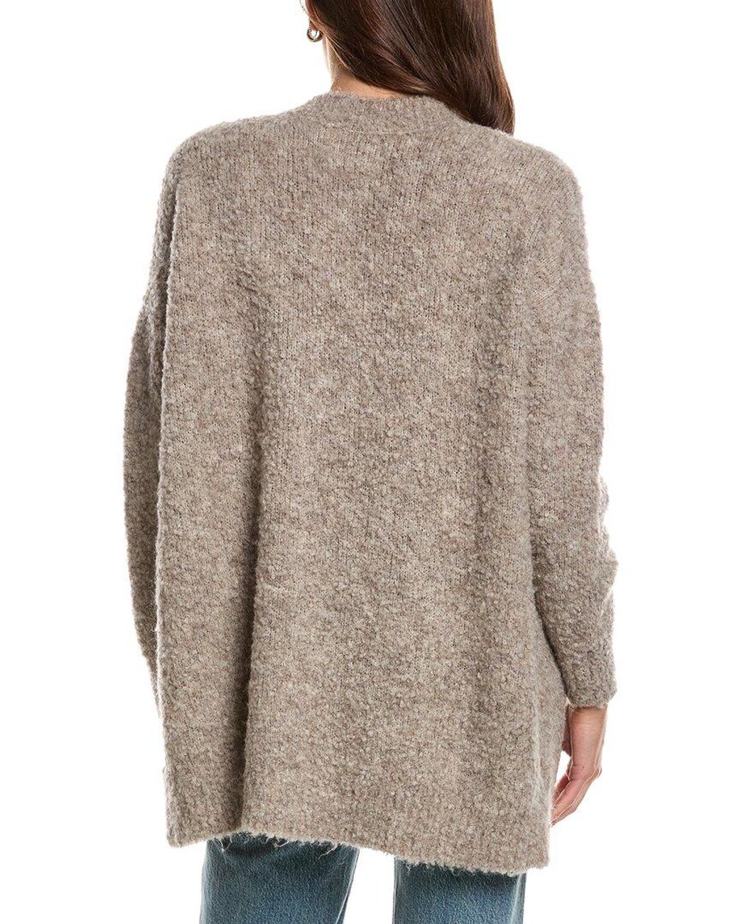 Electric and Rose Gray Everyday Wool-Blend Cardigan
