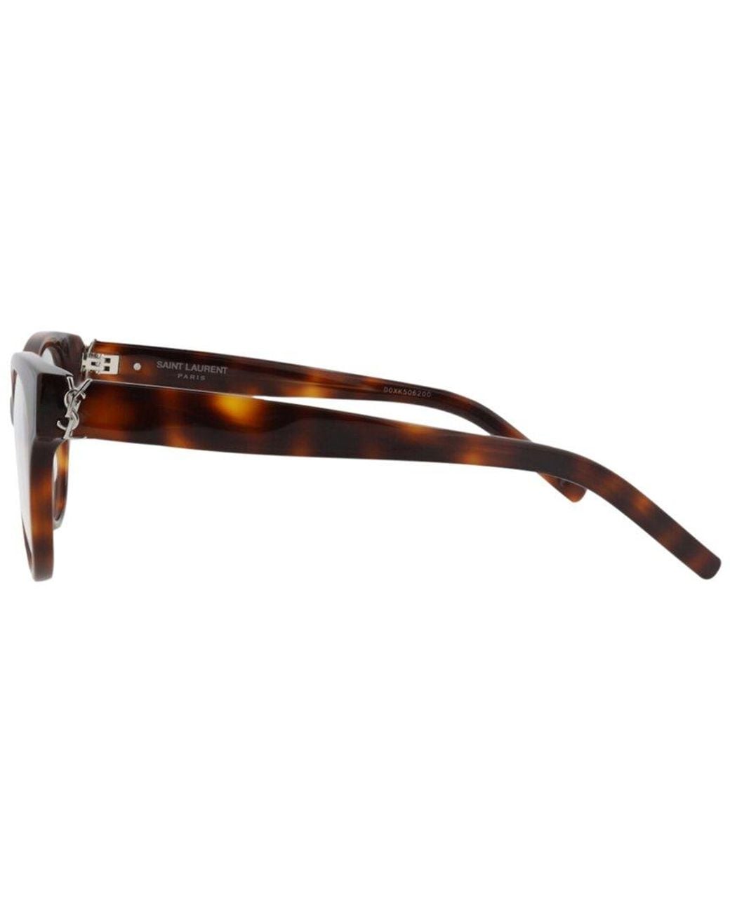 Saint Laurent Brown 53Mm Optical Frames