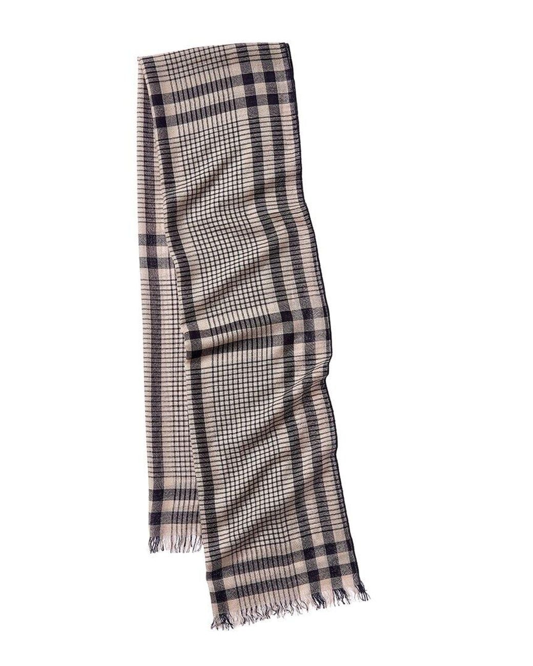 Brunello Cucinelli Gray Scarf for men