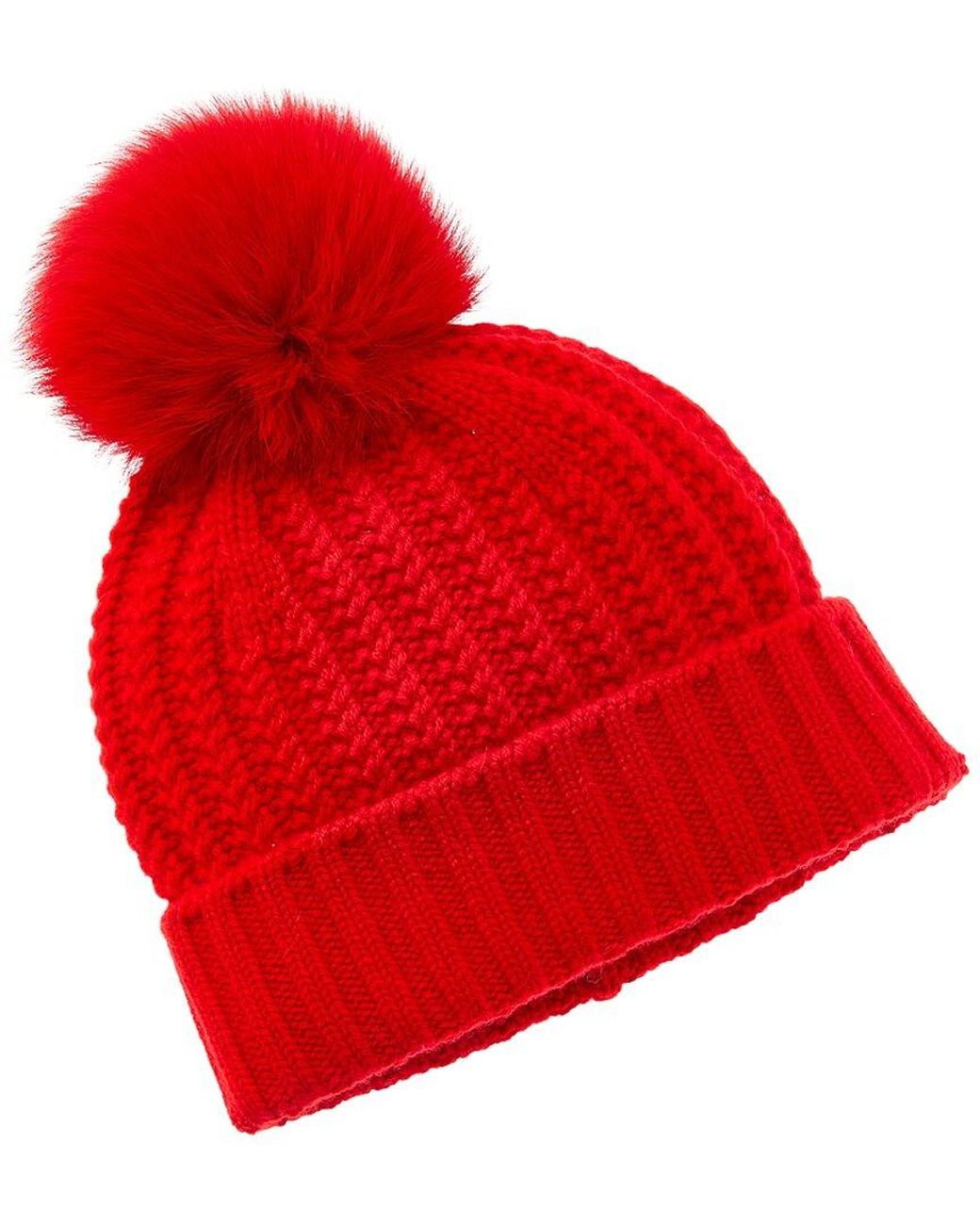 Sofiacashmere Sofiacashmere Textured Cable Cashmere Hat