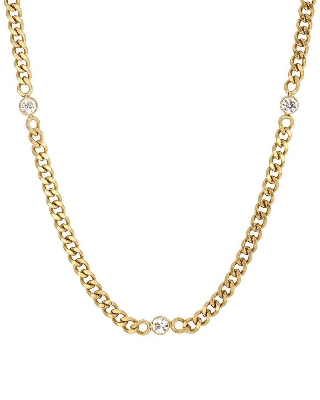 Adornia Metallic 18K Plated Stainless Steel Necklace