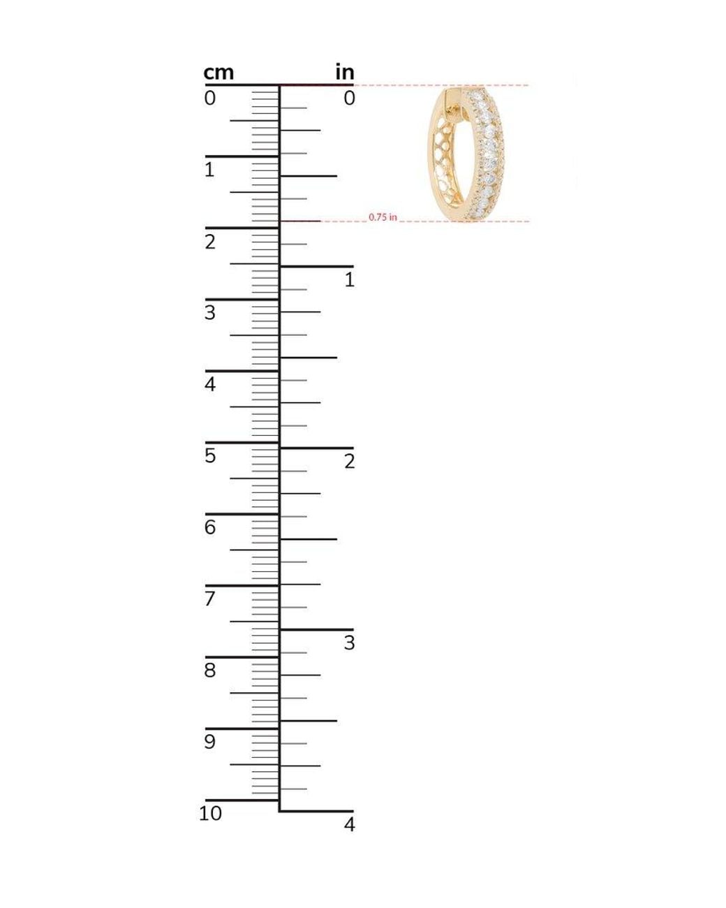Diana M White 14k 0.95 Ct. Tw. Diamond Earrings