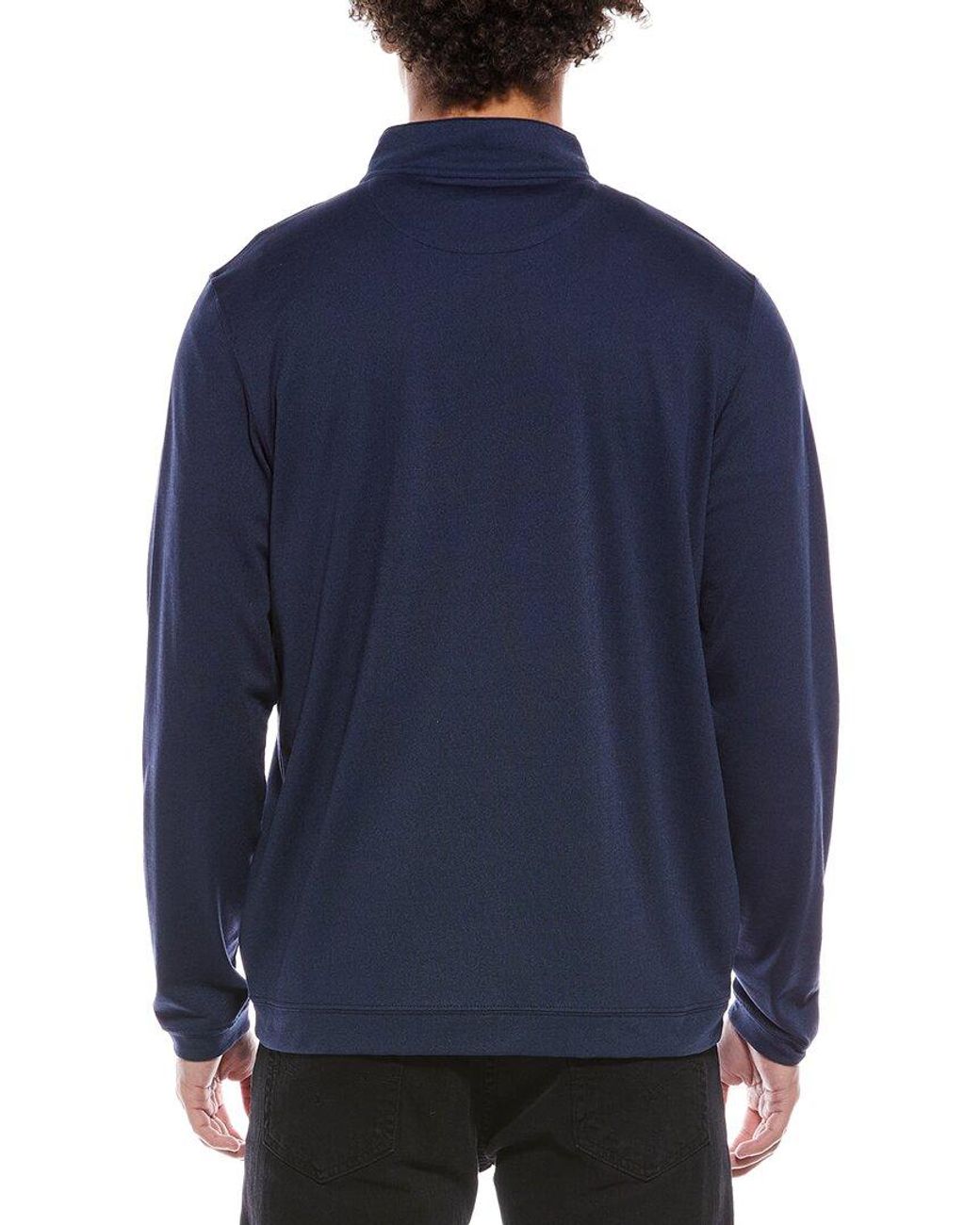 Peter Millar Blue Albatross Pique 1/4-Zip Pullover for men