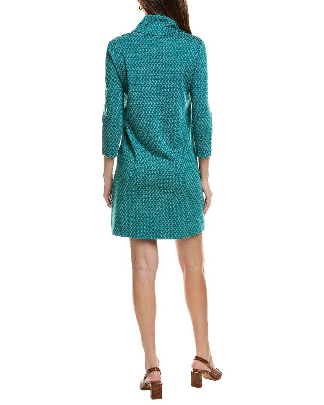tyler boe Blue Kim Knit Crosshatch Dress