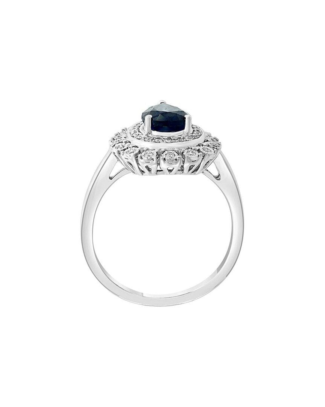 Effy Fine Jewelry Blue 14K 1.52 Ct. Tw. Diamond & Sapphire Ring