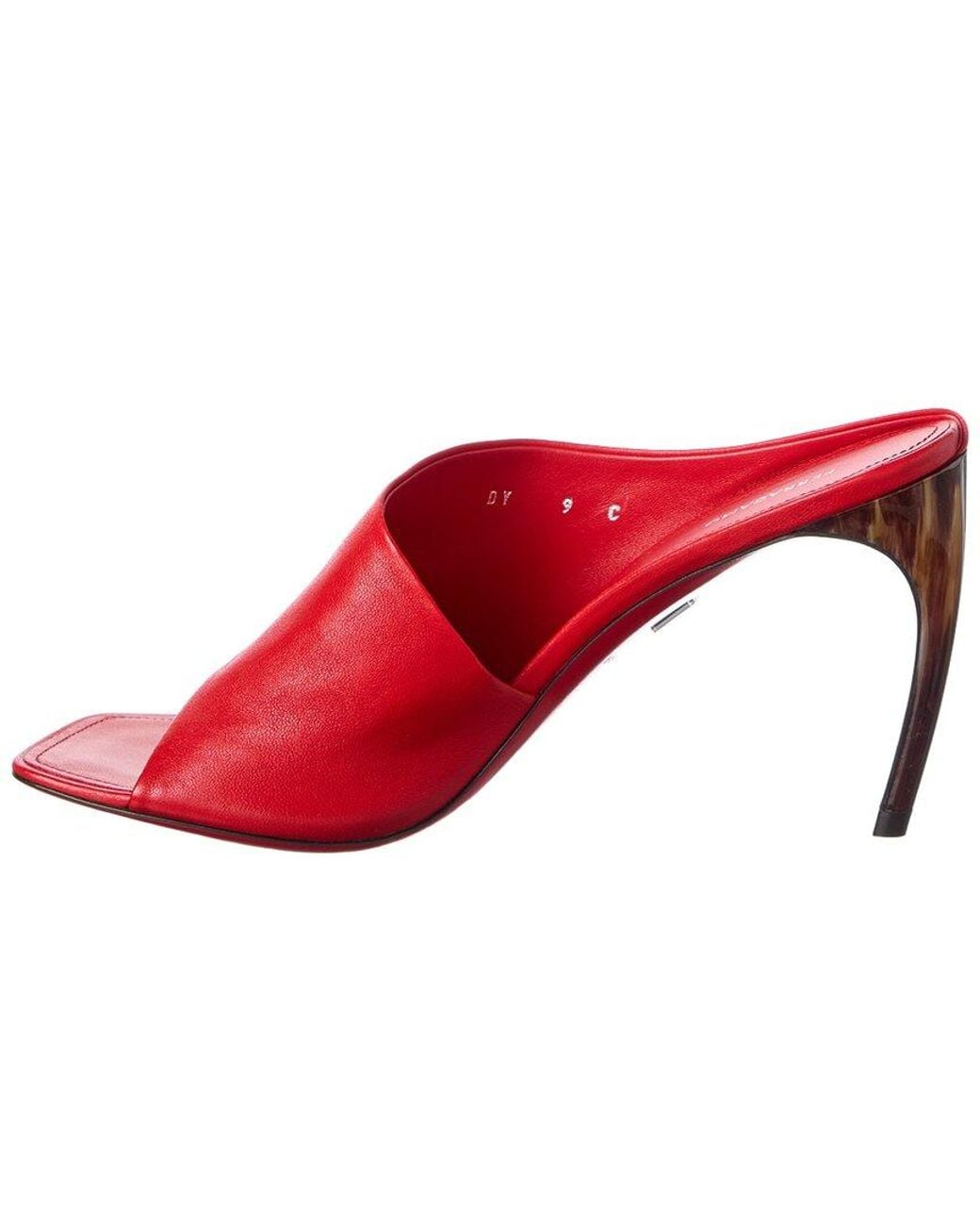 Ferragamo Red Nymphe Leather Sandal