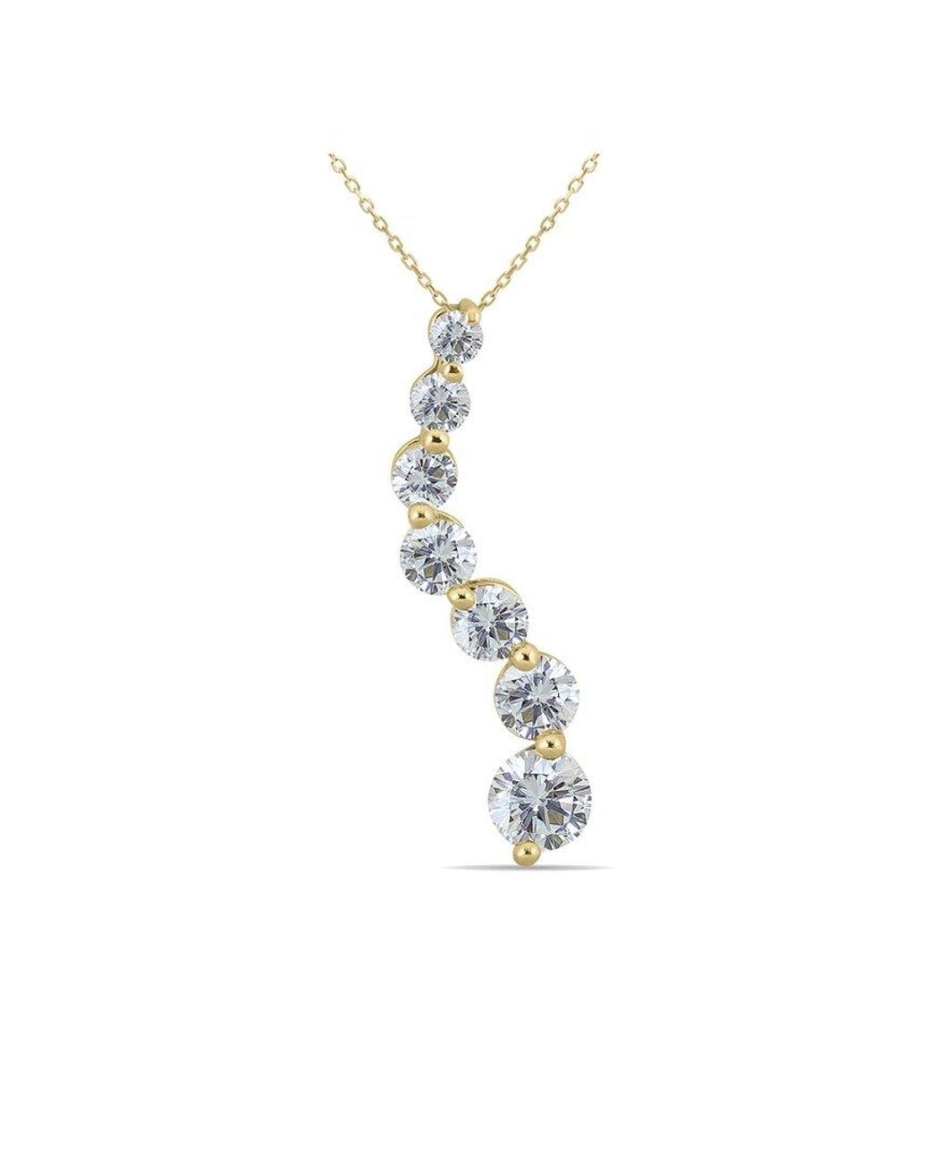 Diamond Select Cuts White 14K 0.96 Ct. Tw. Diamond Necklace