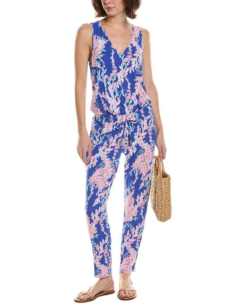 Lilly Pulitzer Blue Paulina Jumpsuit