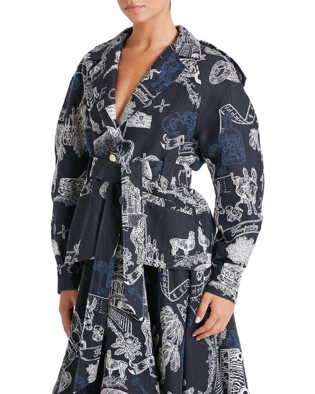 Temperley London Blue Anniversary Belted Jacket