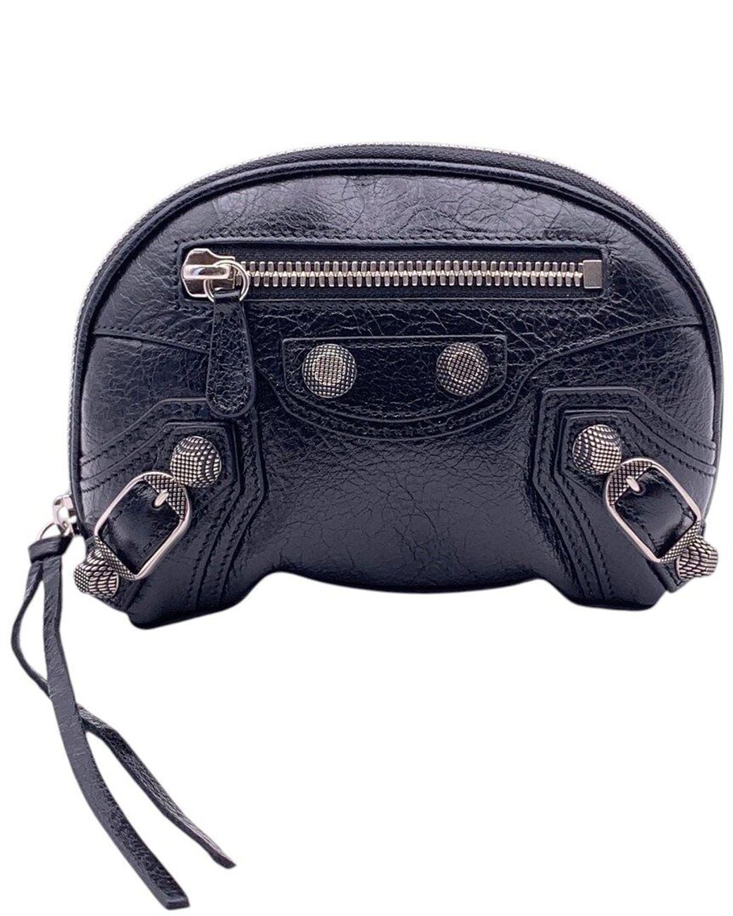 Balenciaga Blue Leather Le Cagole Clutch (Authentic Pre-Loved)