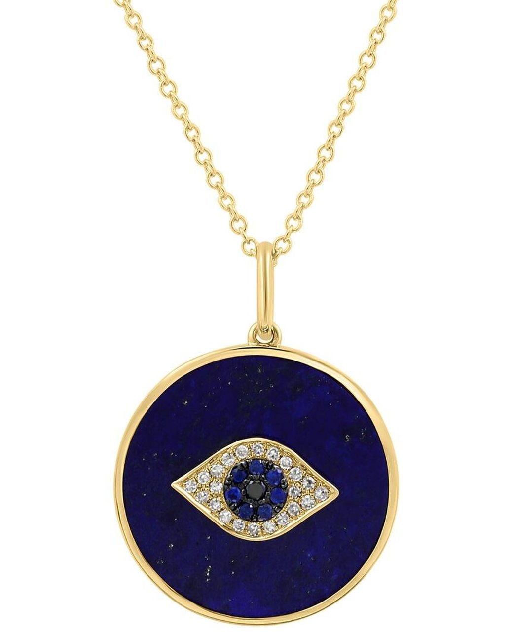 Effy Fine Jewelry Blue 14K 6.00 Ct. Tw. Diamond & Gemstone Necklace