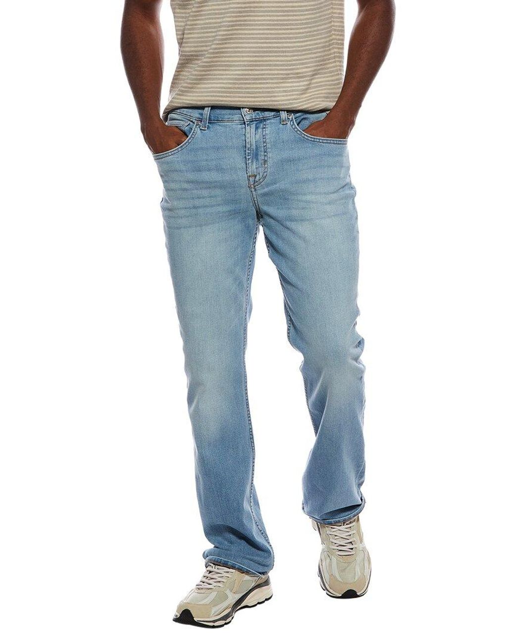 7 For All Mankind Blue Bootcut Piqua Jean for men