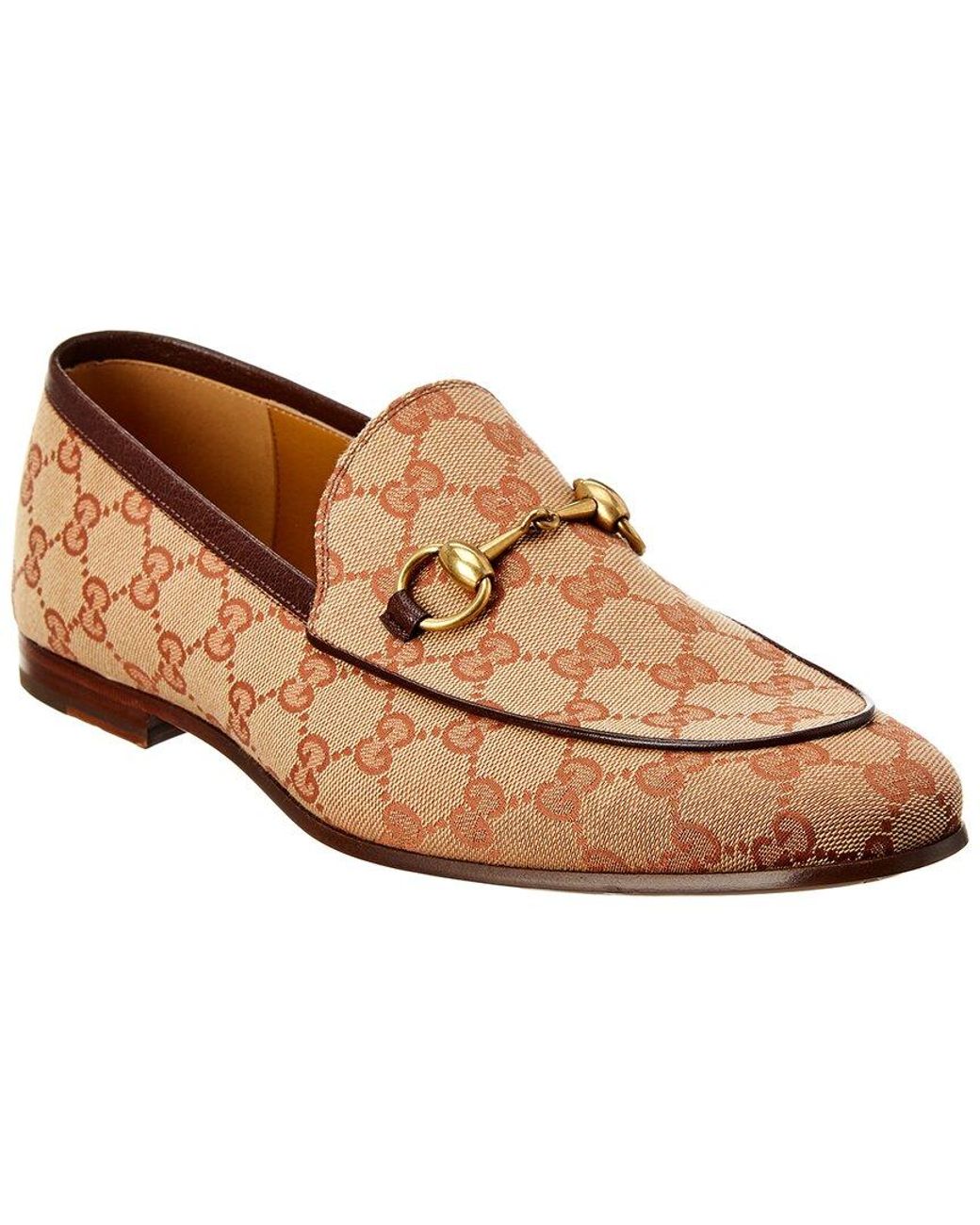 Gucci Jordaan GG Canvas Loafer in Brown for Men Lyst