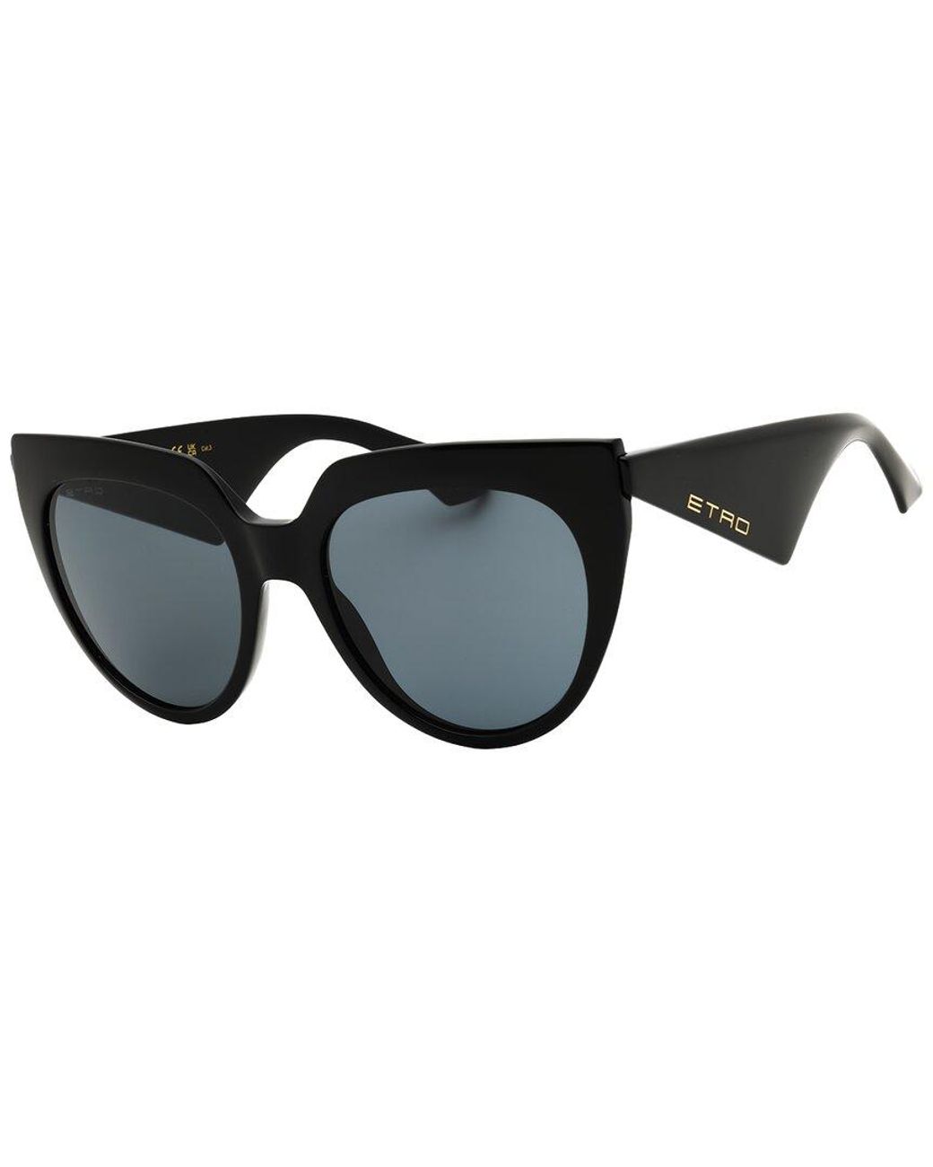 Etro Black 55Mm Sunglasses