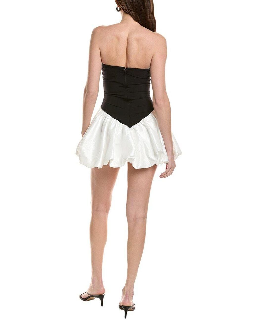 Bardot White Vega Strapless Mini Dress