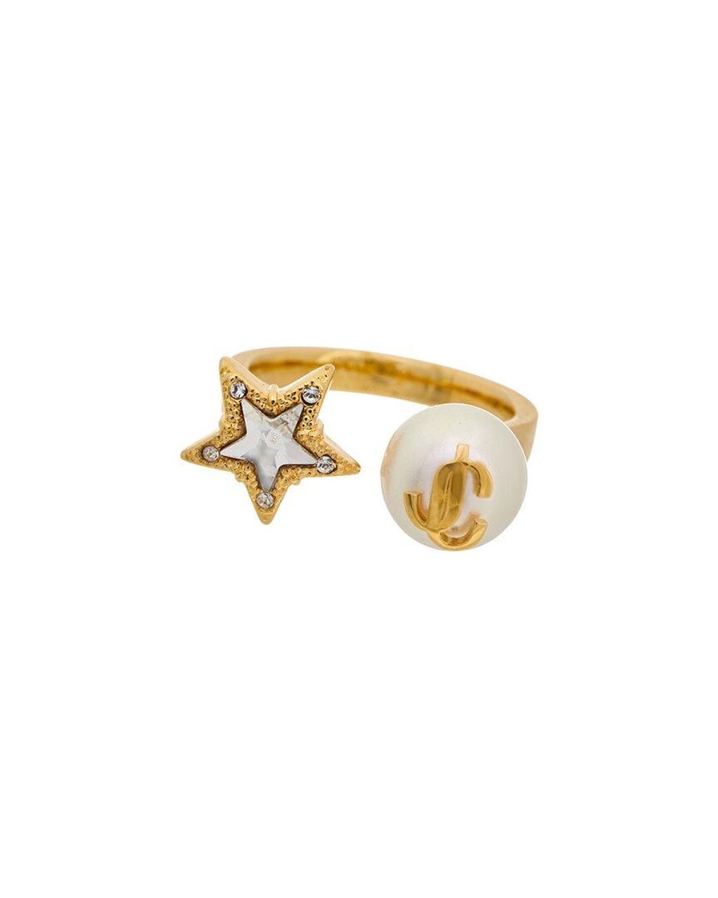 Jimmy Choo White Jc Star Ring