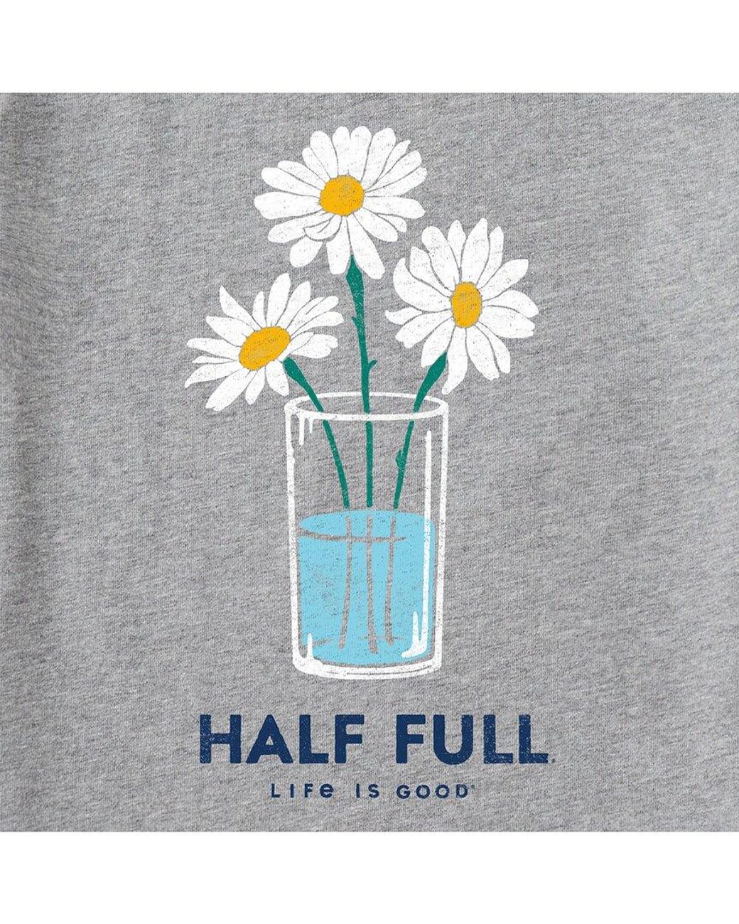 Life Is Good. Gray Long Sleeve Crusher T-Shirt