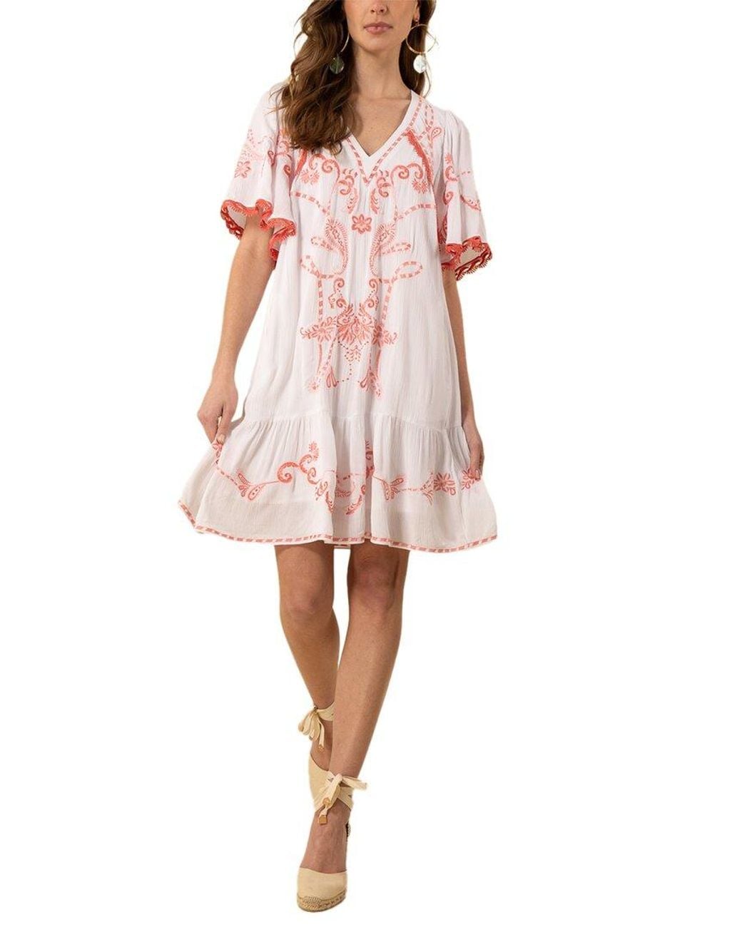 Hale Bob Pink Lennox Mini Dress