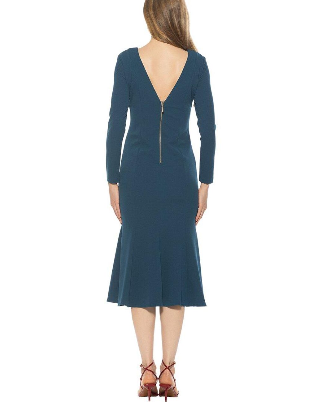 Alexia Admor Blue Liora A-Line Dress