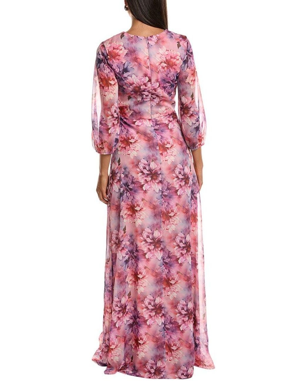 Rene Ruiz Purple Organza Gown
