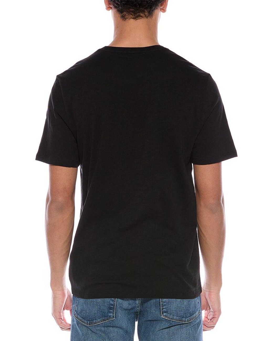 Vince Black Slub T-Shirt for men