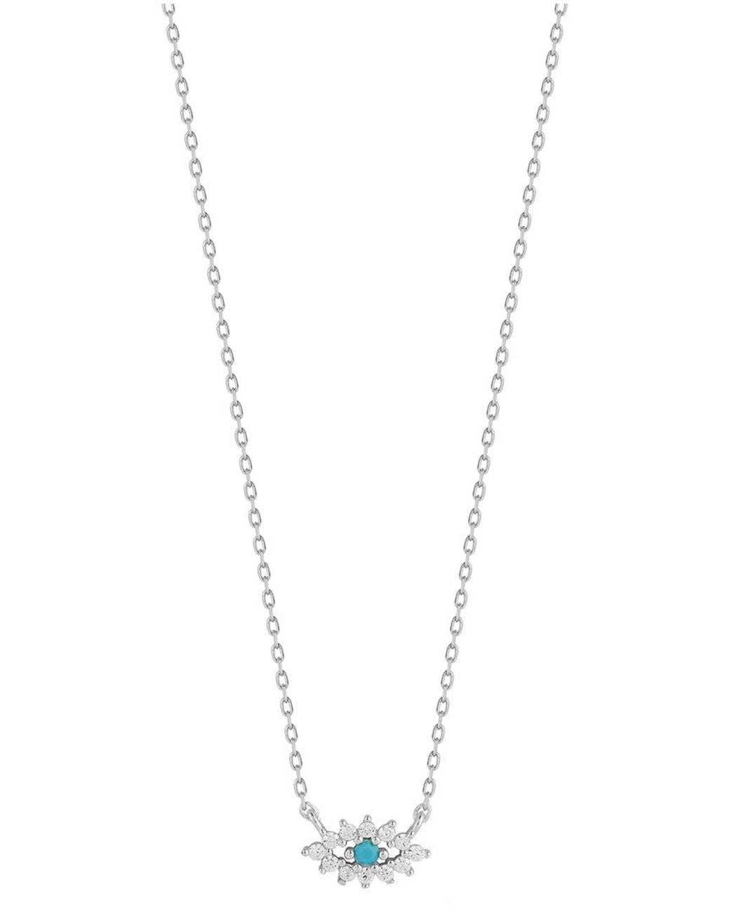 Sphera Milano White Cz Evil Eye Necklace