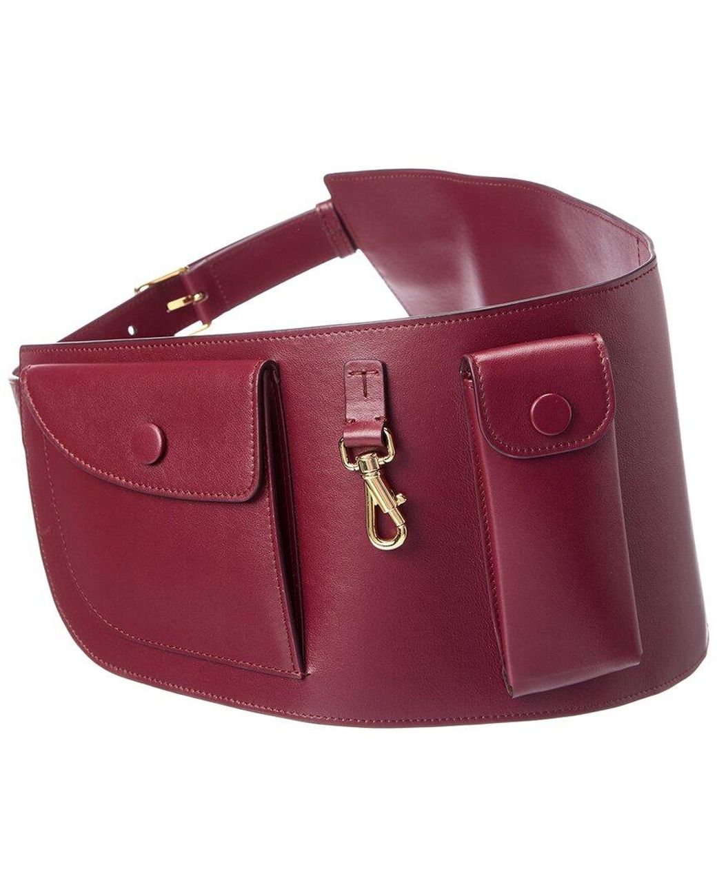 Tod's Red Leather Belt Bag
