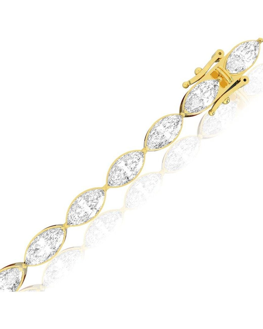 Amairah Metallic Over 15.00 Ct. Tw. Lab-Grown Diamond Tennis Bracelet