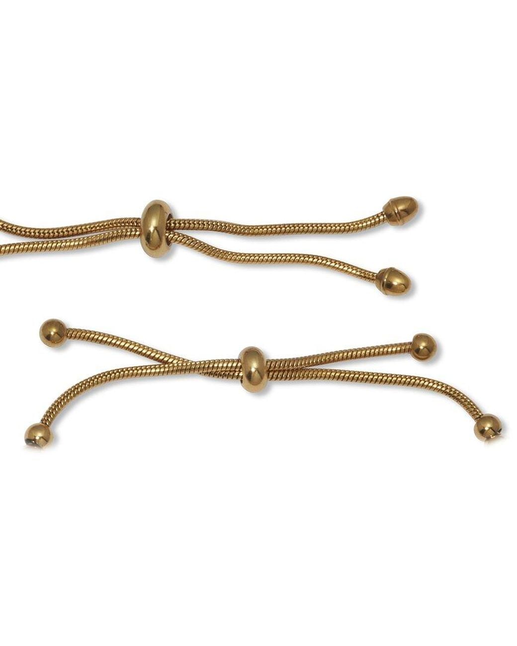 Palmbeach Jewelry Metallic Plated Stainless Steel Crystal Bracelet