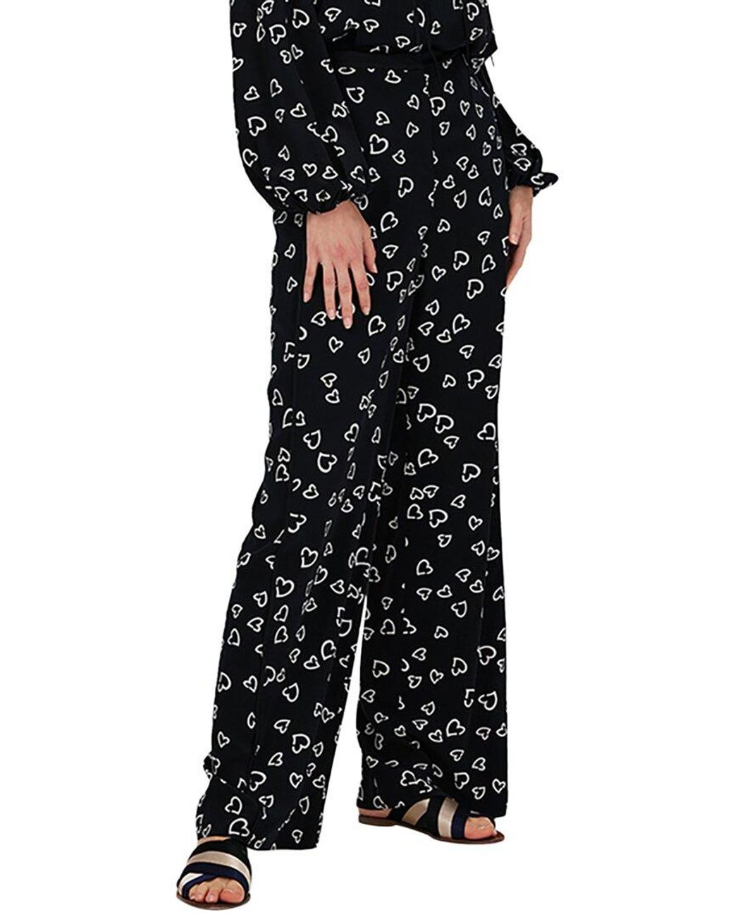 Diane von Furstenberg Black Sarina Pant