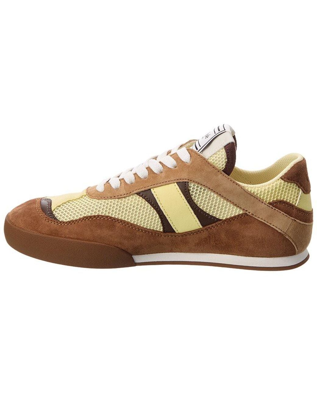Chloé Brown Kick Mesh & Suede Sneaker
