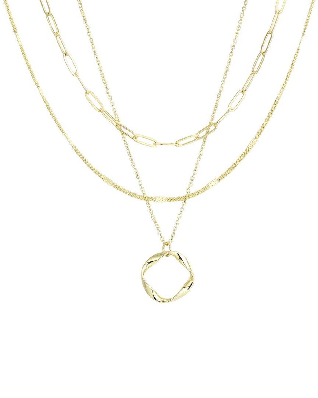 Adornia Metallic 14K Plated Necklace