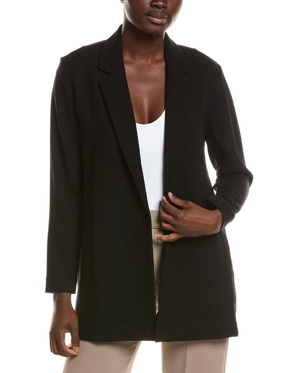 Eileen Fisher Black Long Blazer