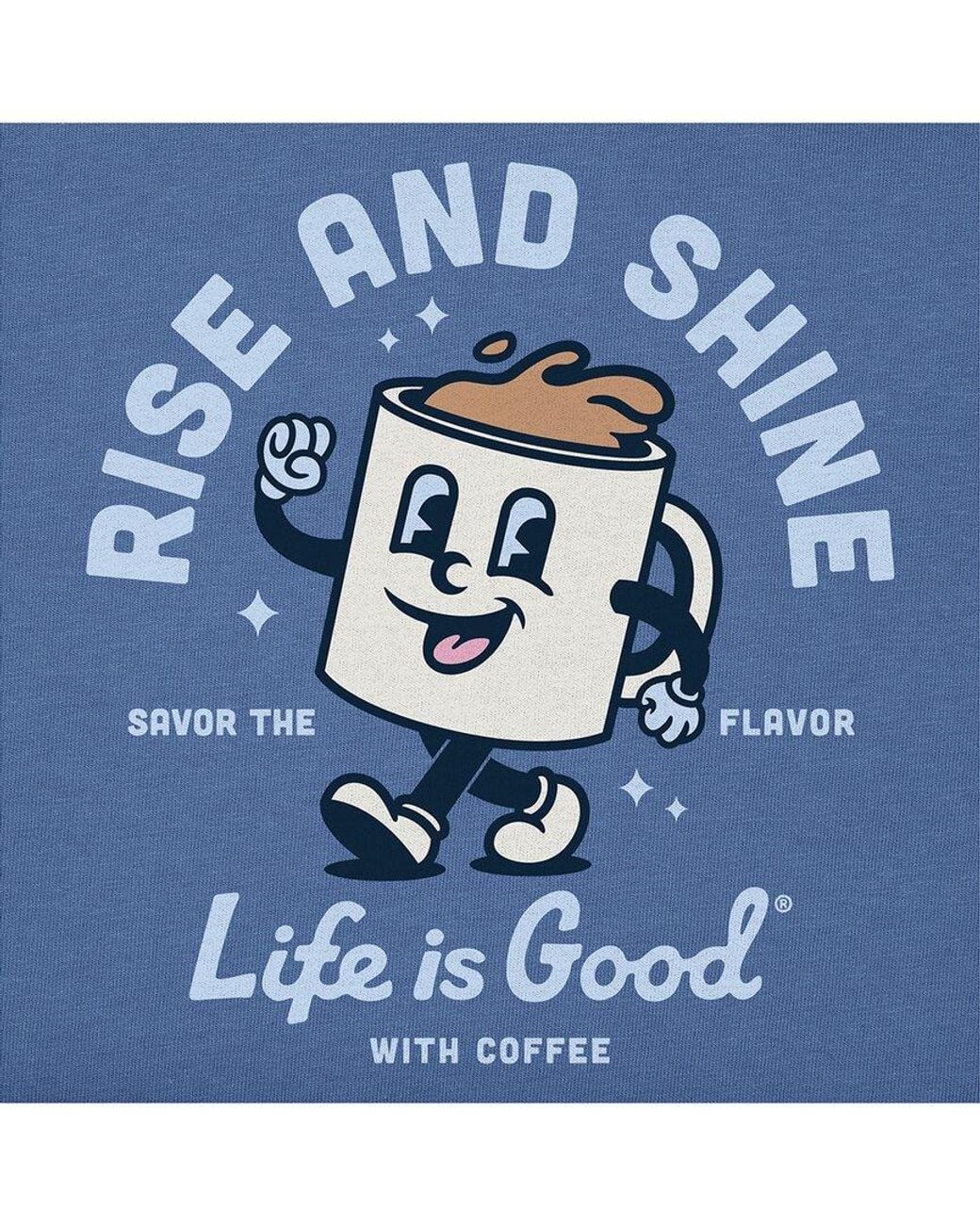 Life Is Good. Blue Crusher T-Shirt