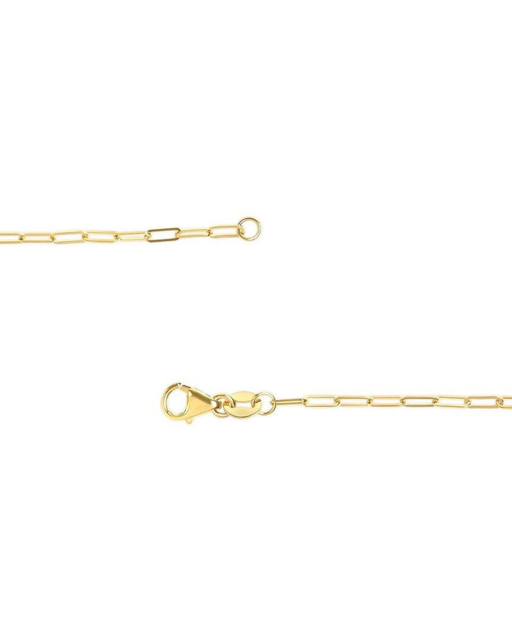 Haus of Brilliance Metallic 14K Chain Necklace for men