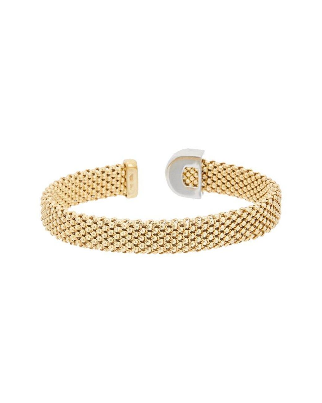 Meshmerise White Mesh 0.25 Ct. Tw. Diamond Bangle Bracelet