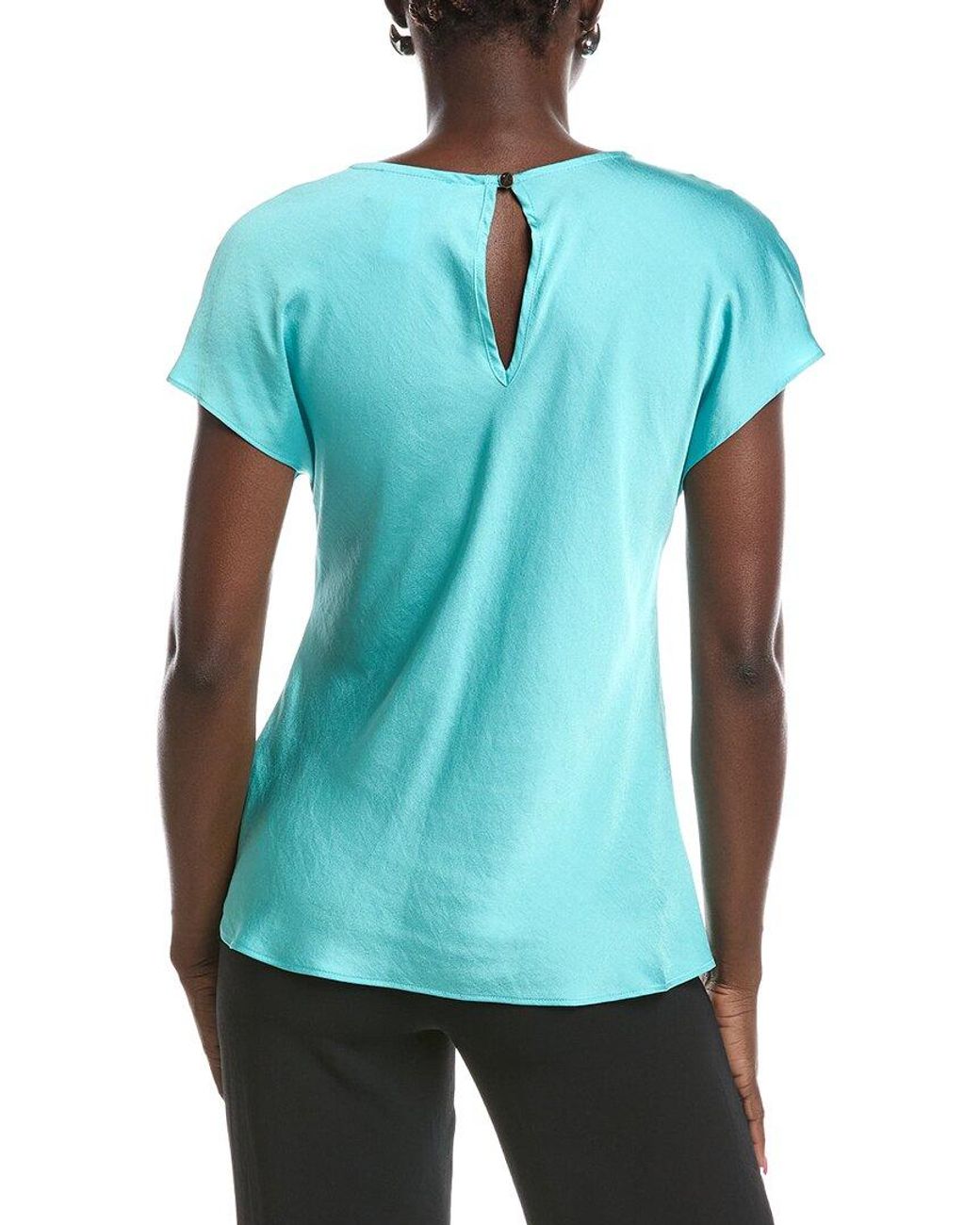 Joseph Ribkoff Green Side Knot Blouse