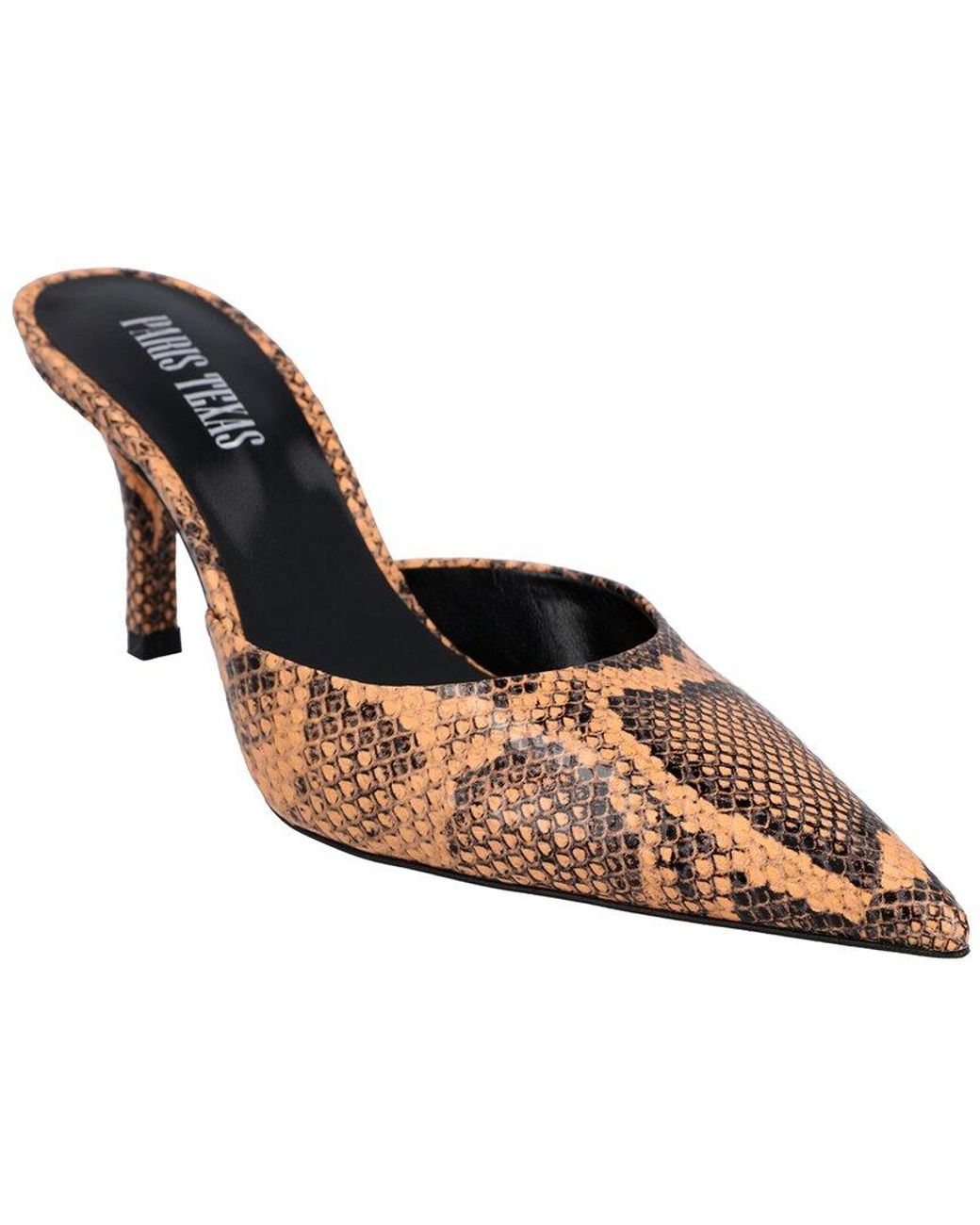Paris Texas Metallic Kitty Leather Mule