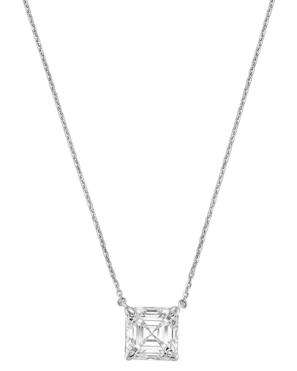 Diana M Metallic Diana M. 14K 8.00 Ct. Tw. Lab-Grown Diamond Pendant Necklace