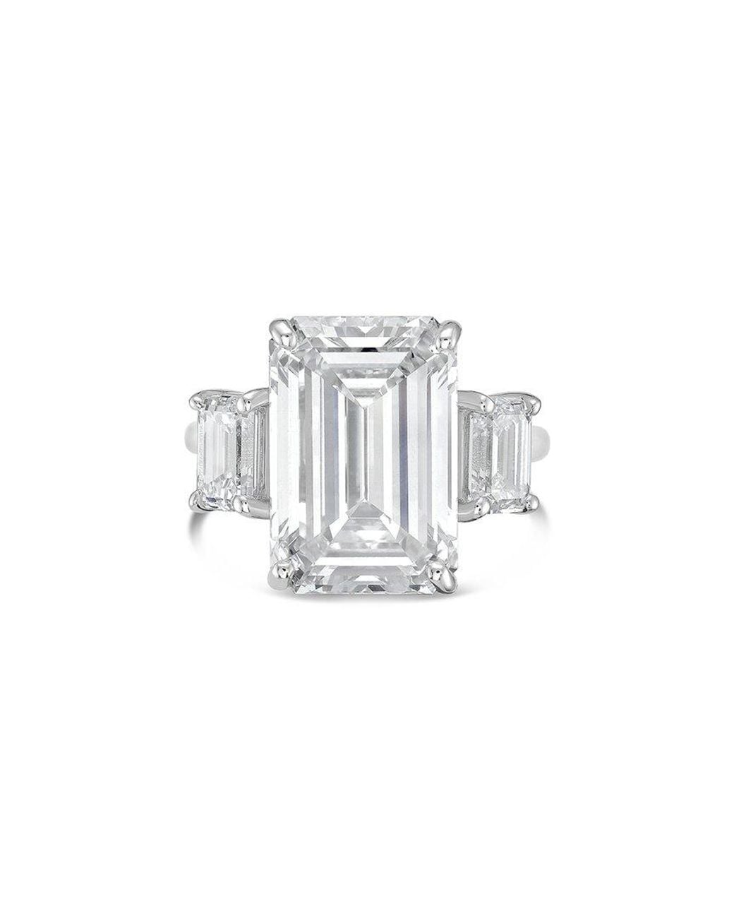 Diana M White Diana M. 14K 3.50 Ct. Tw. Lab-Grown Diamond Three-Stone Ring