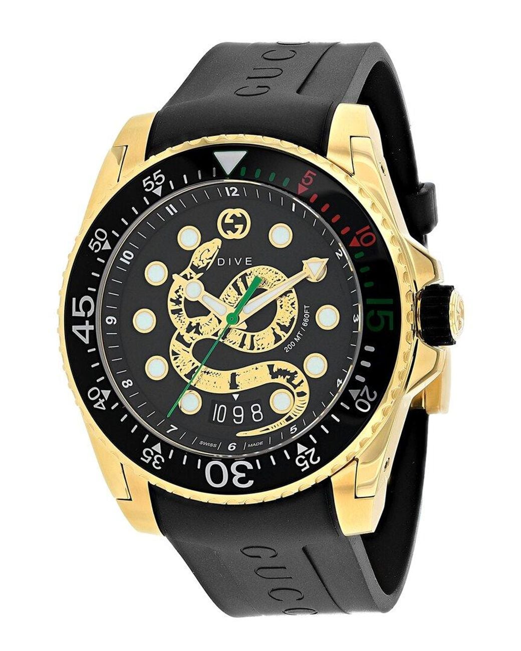 Gucci Black Dive Watch for men