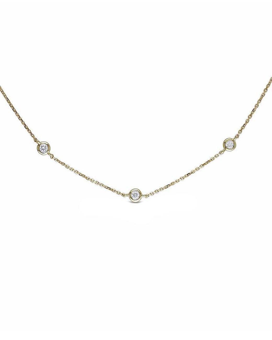 Diamond Select Cuts Natural 14K 0.75 Ct. Tw. Necklace