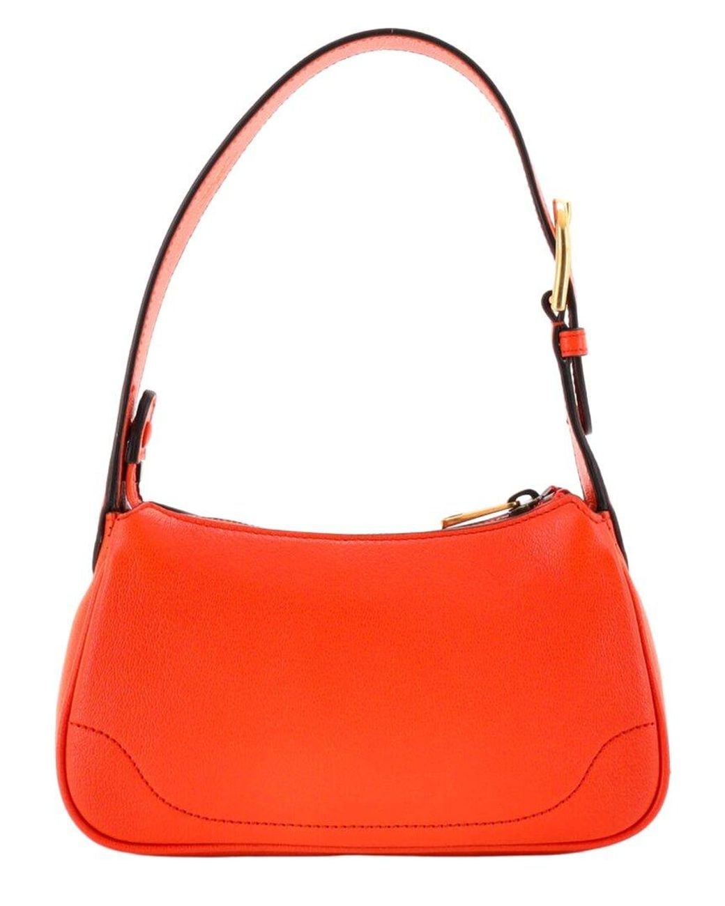 Gucci Red Sheep Leather Aphrodite Shoulder Bag Mini (Authentic Pre-Loved)