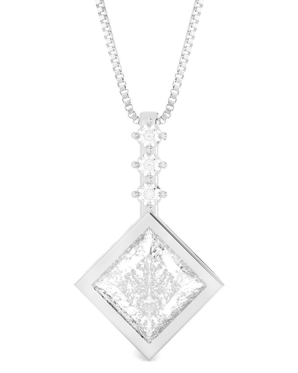 Amairah White 14K 2.00 Ct. Tw. Lab-Grown Diamond Pendant Necklace