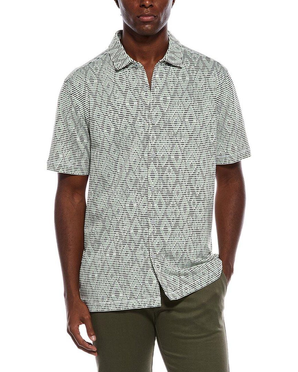 Tommy Bahama Gray Costa Wave Diamond Club Shirt for men