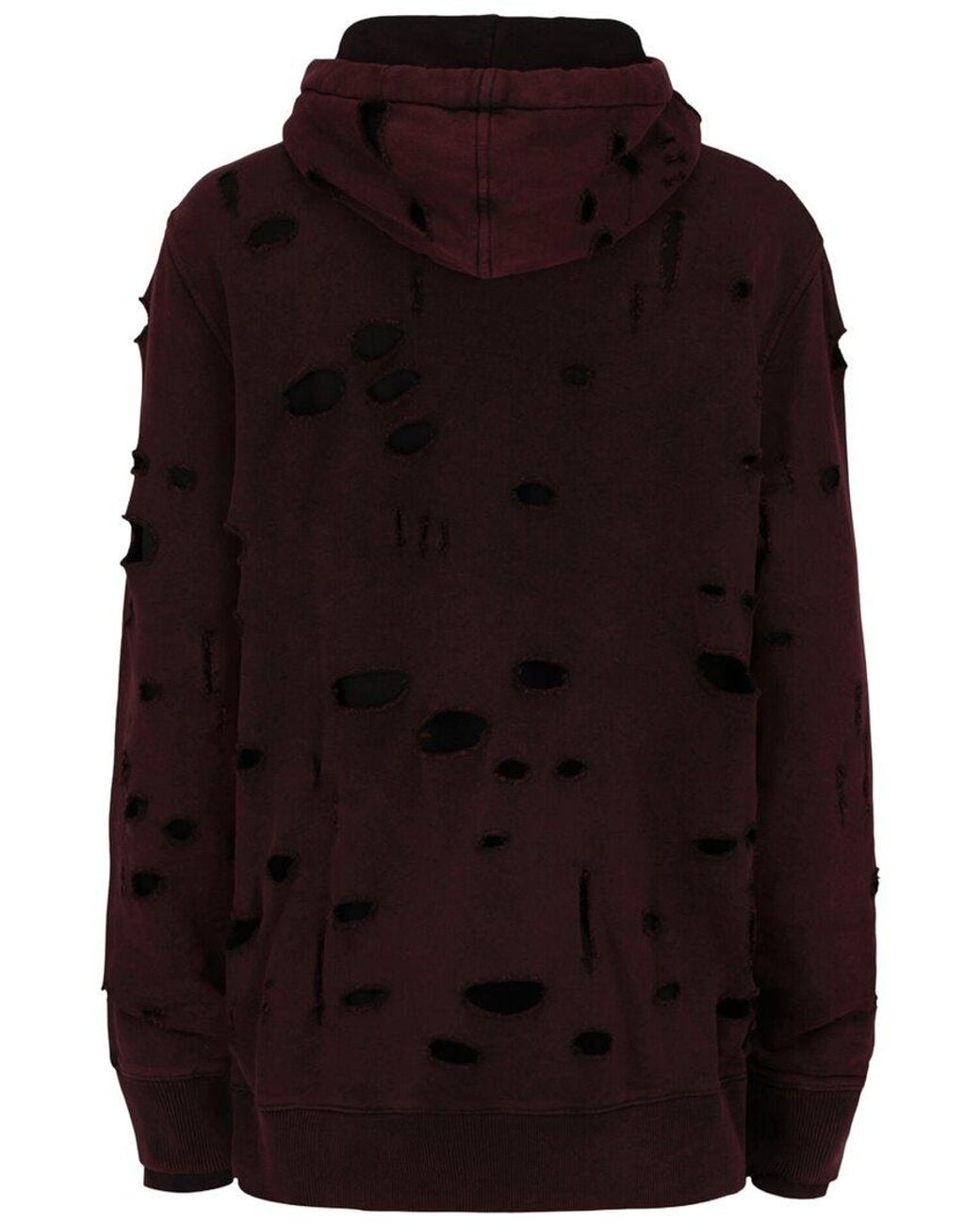 Givenchy Black Destroyed Logo Hoodie for men